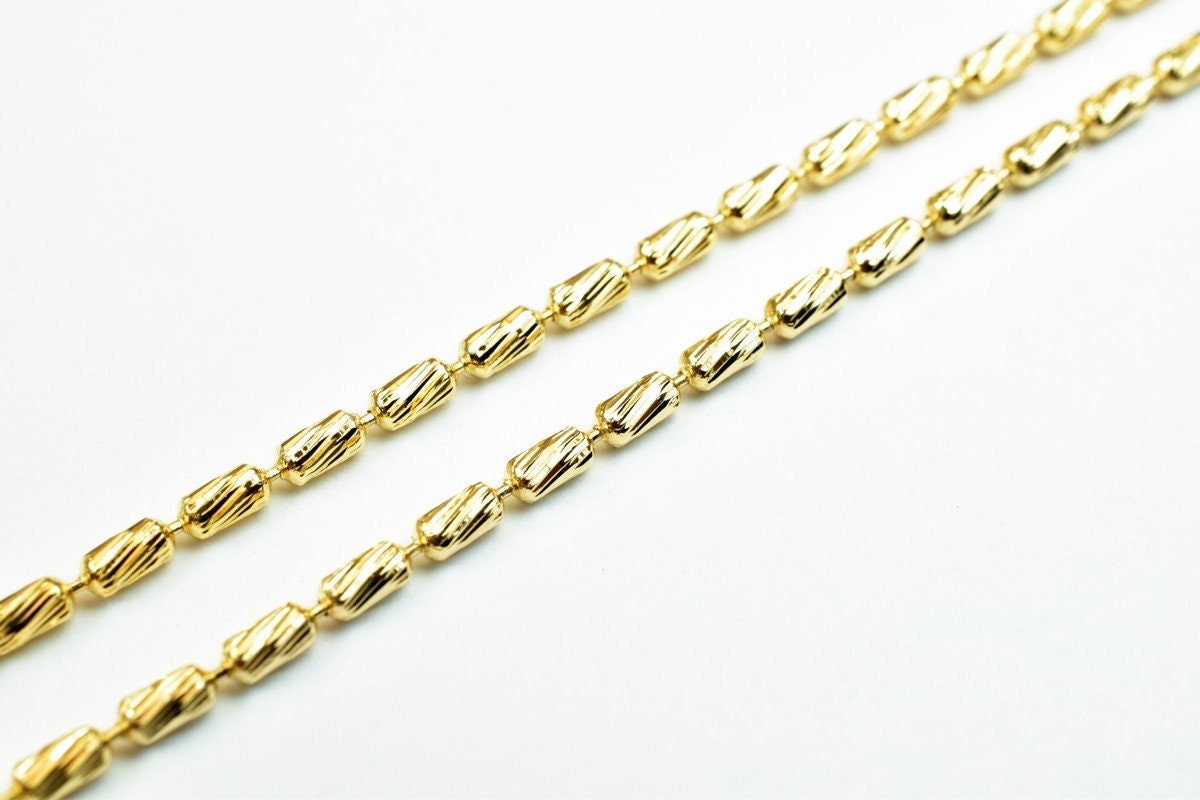 18K Pinky Gold Filled Chain: 17.5" Long, 1.5mm Width, Tarnish-Resistant | Jewelry Making, Durable Finish, Clasp 6mm