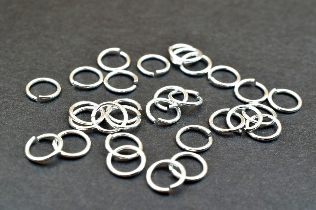 Open Jump Ring 3mm Outer: 925 Sterling Silver, 18 Gauge, Smooth Round Spacer Beads | Small Hole, Jewelry Making Components