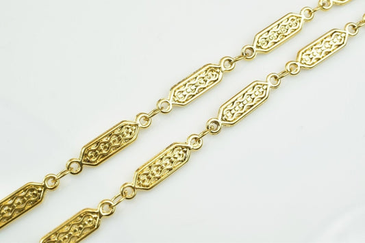 18k gold filled EP chain 17.5" inch square cg248 jewelry making supplies