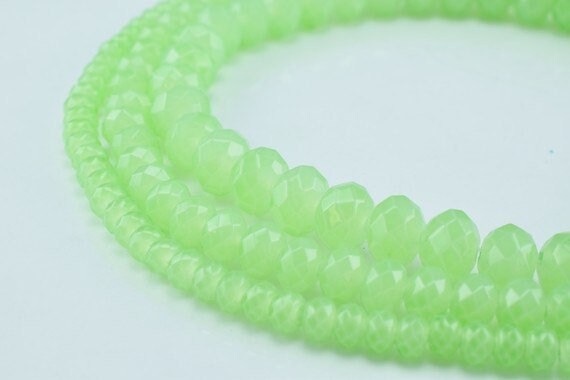 Glass Donut Rondelle Faceted Beads for Jewelry, Decoration, Chandelier 3x4mm, 4x6mm and 6x8mm. 3 Sizes Group 60 PCs each I...