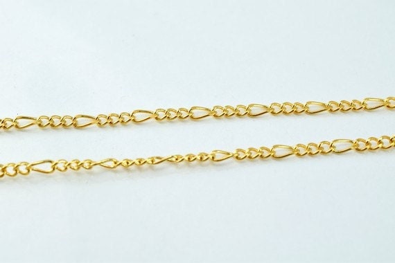 17" Inch 18K Gold Filled Look,  EP Chain   CG109 jewelry making supplies