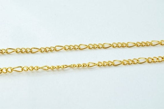 17" Inch 18K Gold Filled Look,  EP Chain   CG109 jewelry making supplies