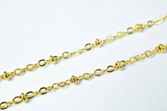 gold filled EP tarnish resistant Chain 18KT gold filled tarnish resistant Size 17.25" Long 2mm Width Item #CG201 jewelry m...