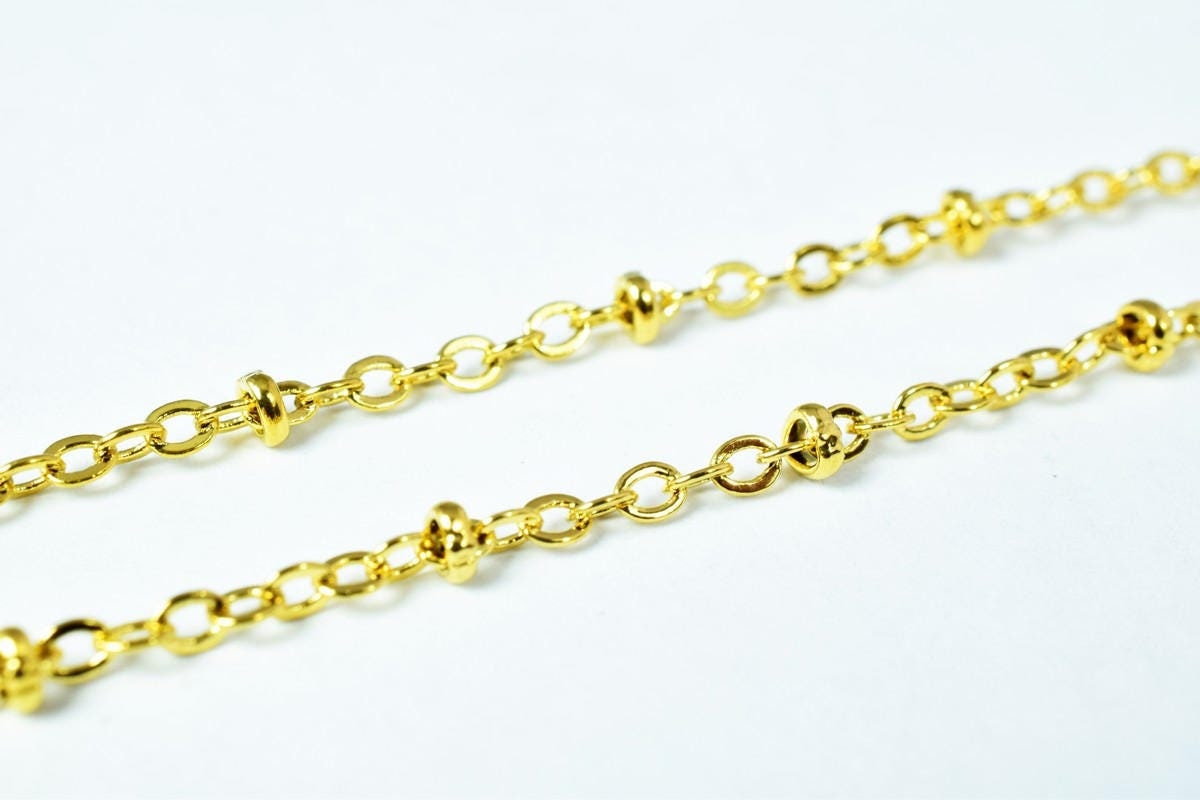 gold filled EP tarnish resistant Chain 18KT gold filled tarnish resistant Size 17.25" Long 2mm Width Item #CG201 jewelry m...