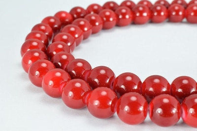 Red Glass Beads Round 12mm Shine Round Beads For Jewelry Making Item #789222045746 jewelry making supplies