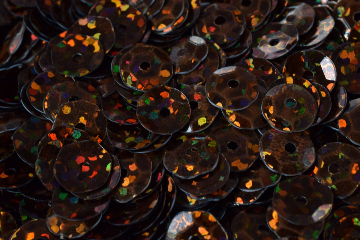 Light Bronze Brown Sheen Round Sequins: 3/6mm Glossy Iridescent Paillettes, 2000pcs Pack | Craft Supplies, Apparel Trim, 0.5-1mm Hole