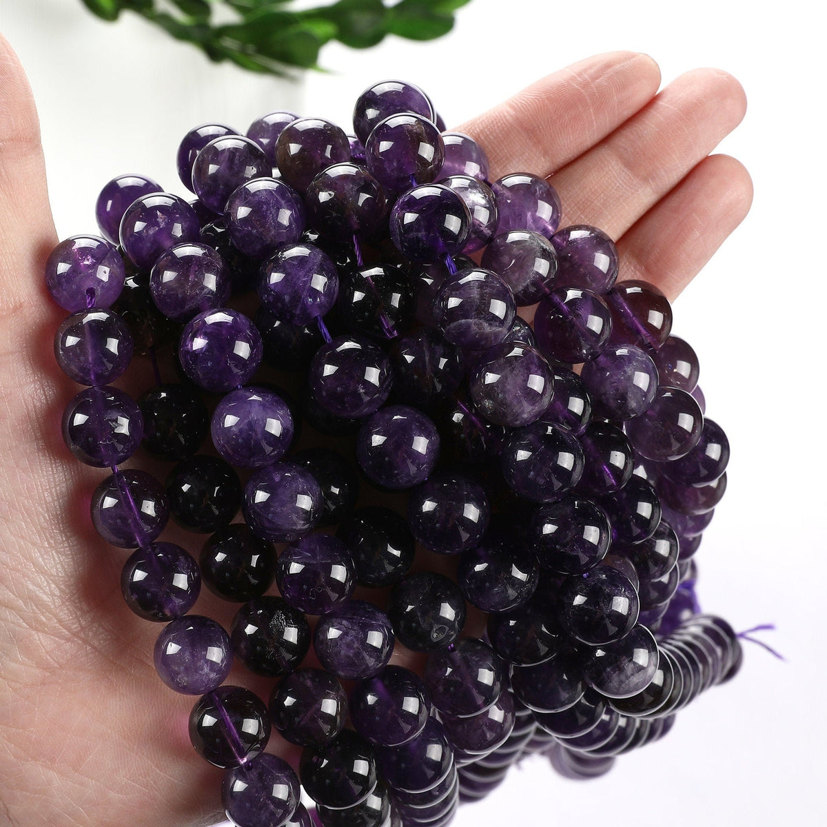 10mm Amethyst Round Gemstone Beads Plain for Jewelry Making Sold by 15.5 inch String,Amethyst Jewelry,Amethyst stones jewe...