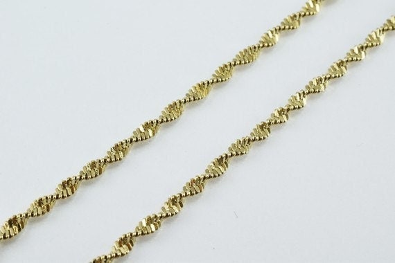 Antique gold filled chain 21.25" inch gold filled for gold filled jewelry making item#789222022754 jewelry making supplies