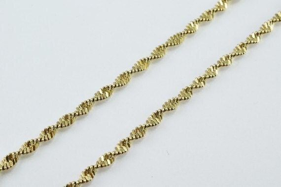 Antique gold filled chain 21.25" inch gold filled for gold filled jewelry making item#789222022754 jewelry making supplies...