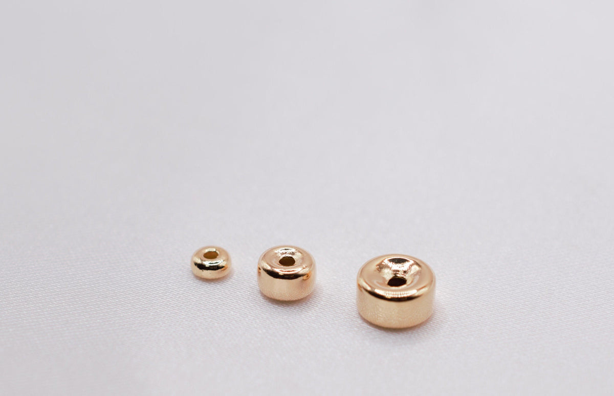 Gold Filled Alternative Spacer Beads, Stardust Plain Electroplated , Jewelry Crafts