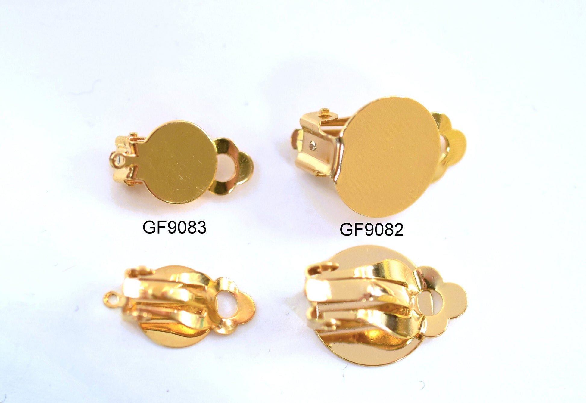 Gold Filled Look, EP Screwback/ Clip/ Hook Earring Findings jewelry making supplies - detail image 4