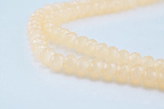 Glass Donut Rondelle Faceted Beads for Jewelry, Decoration, Chandelier 3x4mm 60 PCs each Item#789222042875 jewelry making...