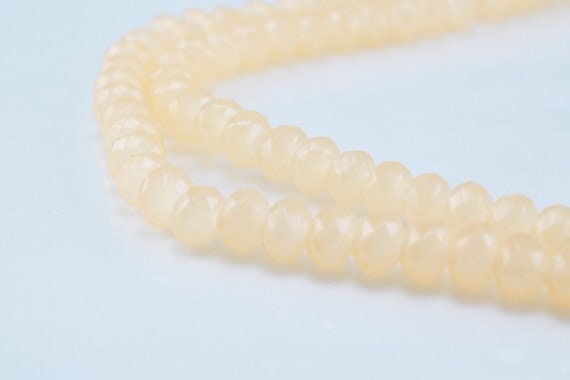 Glass Donut Rondelle Faceted Beads for Jewelry, Decoration, Chandelier 3x4mm 60 PCs each Item#789222042875 jewelry making...