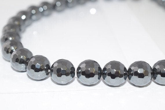 12mm Disco Ball Hematite Round Gemstones Beads, hematite,hematite jewelry,hematite stone,hematite ,hematite gemstone,round...