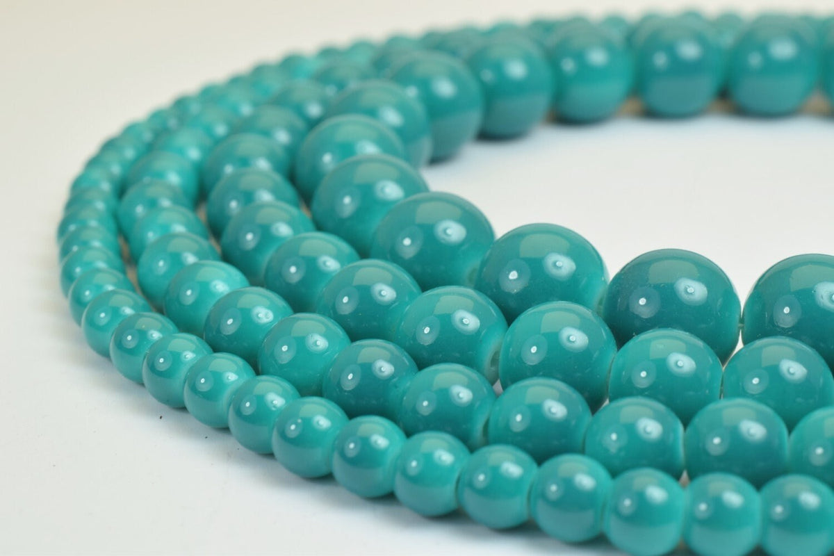 Glass Beads Round 6mm/8mm/10mm/12mm Shine Round Beads For Jewelry Making Item# AF jewelry making supplies - detail image 3
