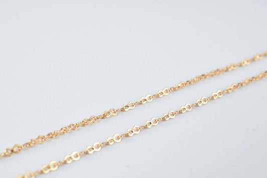 18K Pinky gold filled EP tarnish resistant Chain 16" Inch CG184 jewelry making supplies - detail image 2