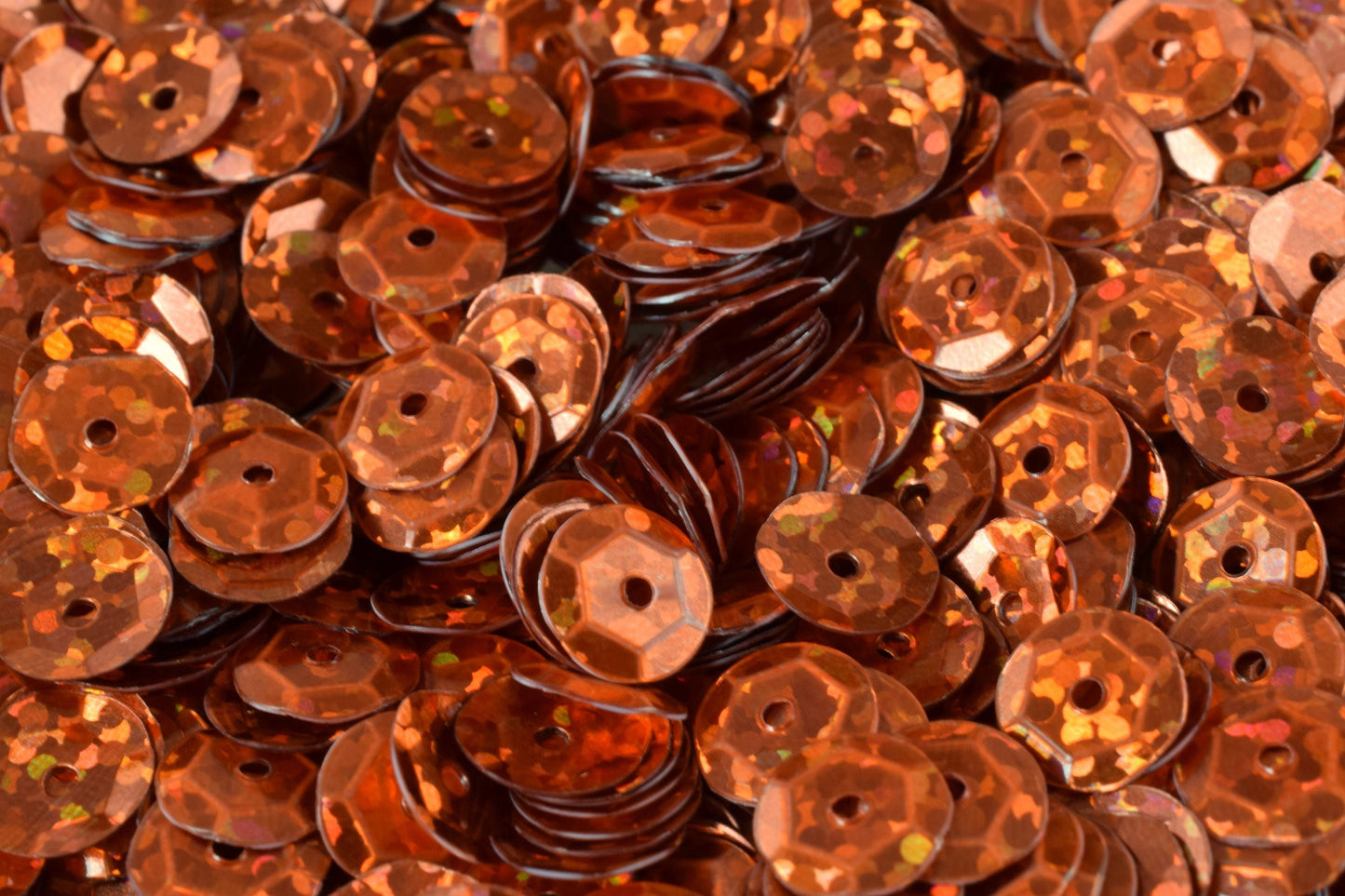 3/4/6mm Orange Copper Cup Glossy Sequins Sheen Round Sequins/Loose Paillettes,Wholesale Sequins,Shimmering Sequin Apparel...