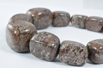 Snowflake Brown Jasper Mixed Sizes Gemstone Beads/Brown Snowflake Jasper/Large Gemstone/Brown Beads, Jasper,Natural Beads...
