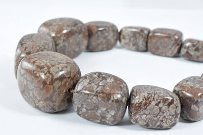 Snowflake Brown Jasper Mixed Sizes Gemstone Beads/Brown Snowflake Jasper/Large Gemstone/Brown Beads, Jasper,Natural Beads...