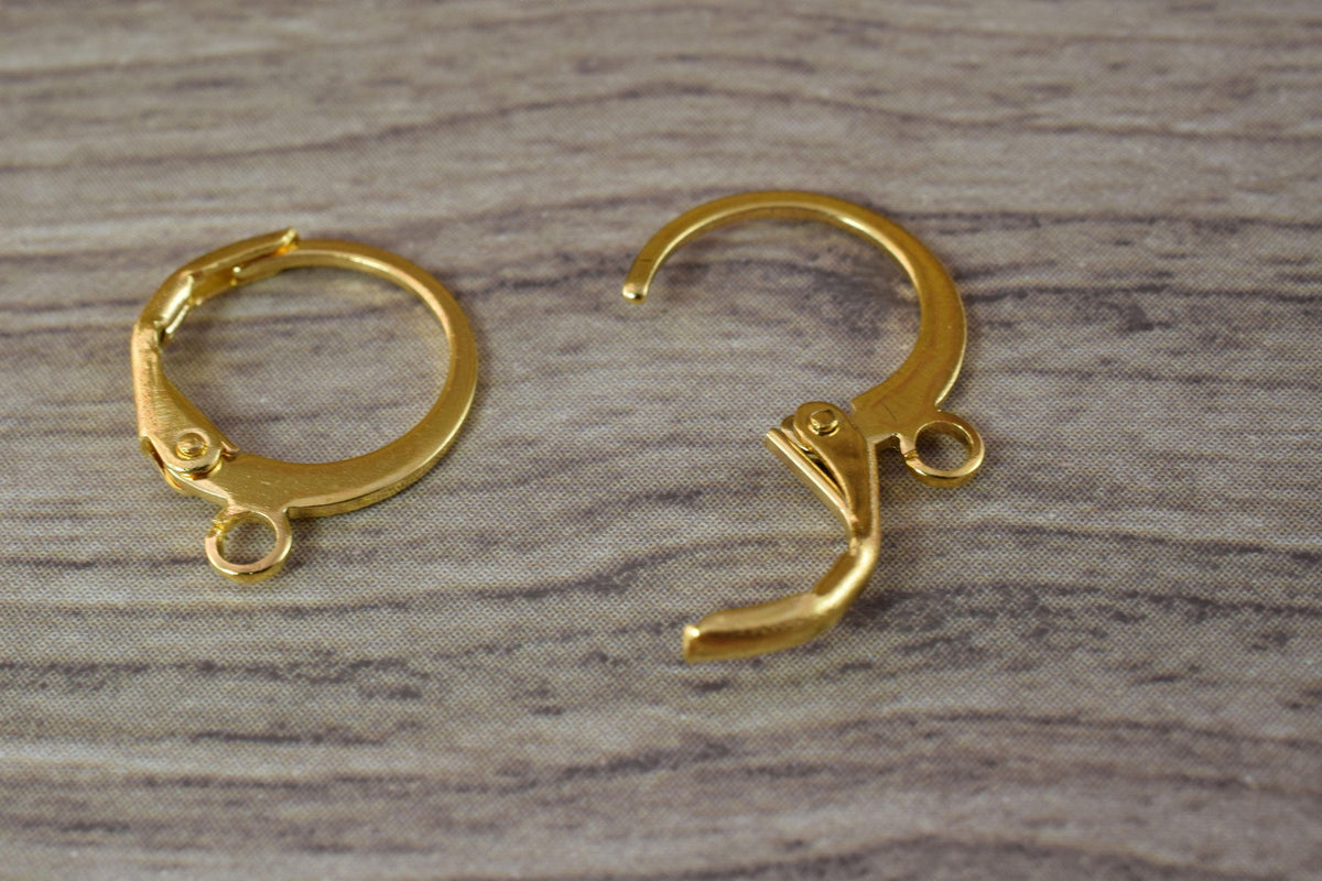 12mm Lever back with hole Earring Finding to make your own Earring,Silver Lever Back Ear Wires Earrings, 5 pair, Wholesale...