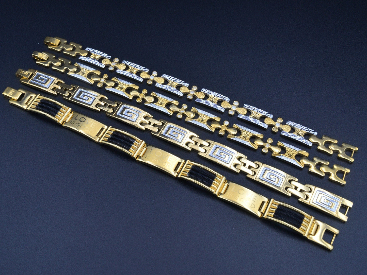 Women's/Men Gold Filled EP Bracelet Chain bohemian Bling for Jewelry Making tarnish resistant Women's/Men Gift and Love is...