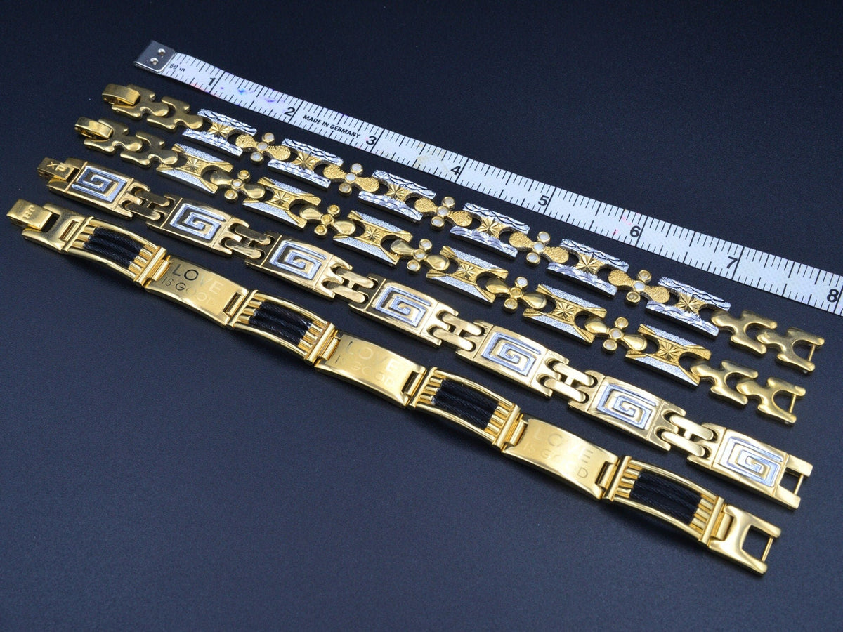 Women's/Men Gold Filled EP Bracelet Chain bohemian Bling for Jewelry Making tarnish resistant Women's/Men Gift and Love is...