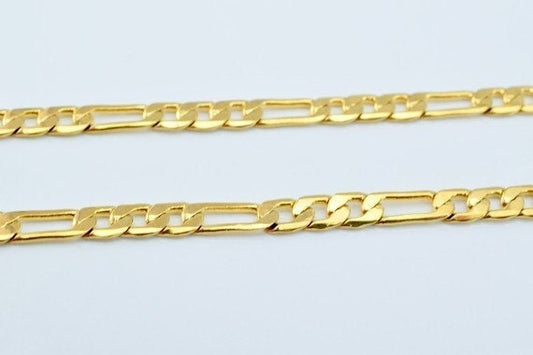 17" inch  18k Gold Filled Look, EP chain   CG76 jewelry making supplies - detail image 2