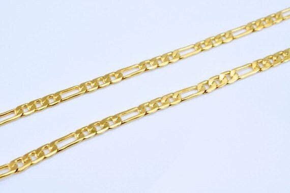 17" inch  18k Gold Filled Look, EP chain   CG76 jewelry making supplies - detail image 3