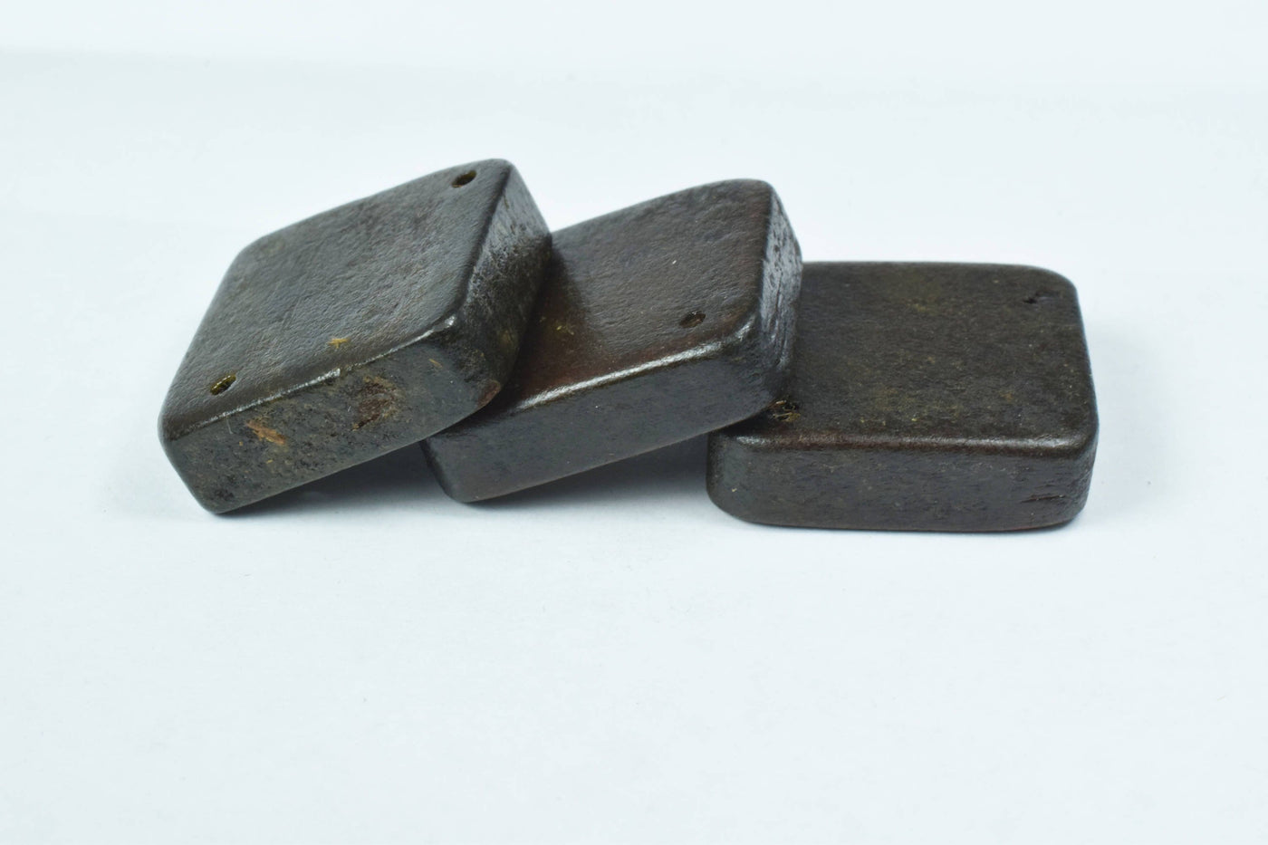 30 mm Square Two Hole Dark Wood Brown Wood Beads,Wooden Beading Tools, Large Dark Natural Wood Beads, Macrame Beads,Wooden...