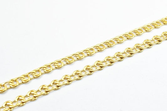 18K Gold Filled Chain 4mm Width: Tarnish Resistant Gold , Durable | 19.25 Inch Length, Clasp Included