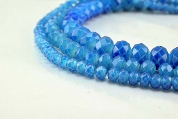 Glass Donut Rondelle Faceted Beads for Jewelry, Decoration, Chandelier 3x4mm, 4x6mm and 6x8mm. 3 Sizes Group 60 PCs each I...