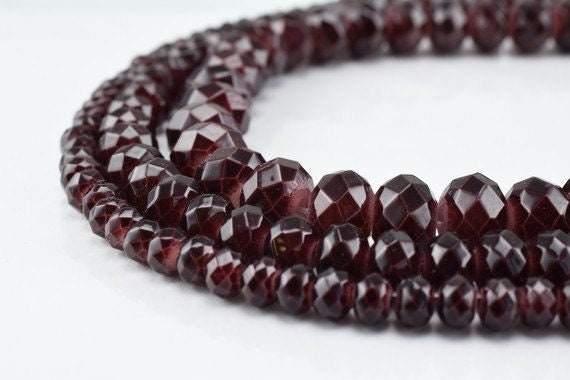 Glass Donut Rondelle Faceted Beads for Jewelry, Decoration, Chandelier 3x4mm, 4x6mm and 6x8mm. 3 Sizes Group 60 PCs each I...