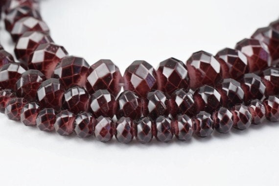 Glass Donut Rondelle Faceted Beads for Jewelry, Decoration, Chandelier 3x4mm, 4x6mm and 6x8mm. 3 Sizes Group 60 PCs each I...