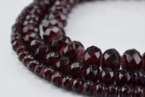 Glass Donut Rondelle Faceted Beads for Jewelry, Decoration, Chandelier 3x4mm, 4x6mm and 6x8mm. 3 Sizes Group 60 PCs each I...