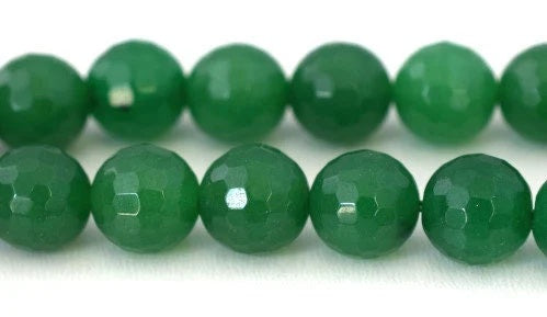 aventurine gemstone faceted round green beads 10 mm natural healing stone chakra stones for jewelry making 0244 sold by st...
