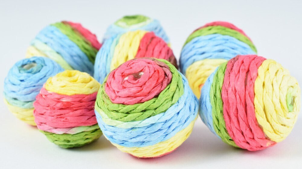 M/L Bon Bon Beads Multi Color Crispin Round Beads/Crochet Beads/Wholesale Bead /Wrapped Plastic Bead /Ball Bead, Big Hole/...