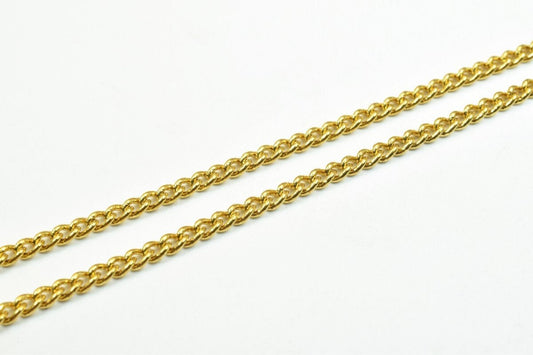 18K gold filled EP tarnish resistant Chain 18.75" Inches CG96 jewelry making supplies