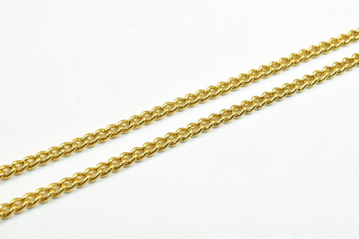18K gold filled EP tarnish resistant Chain 18.75" Inches CG96 jewelry making supplies - detail image 6