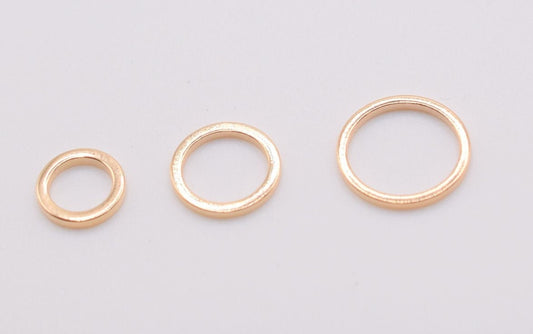 Gold Filled Look, EP Square wire closed jump ring Findings different sizes 8mm/10mm/12mm and wholesale jewelry making supp...