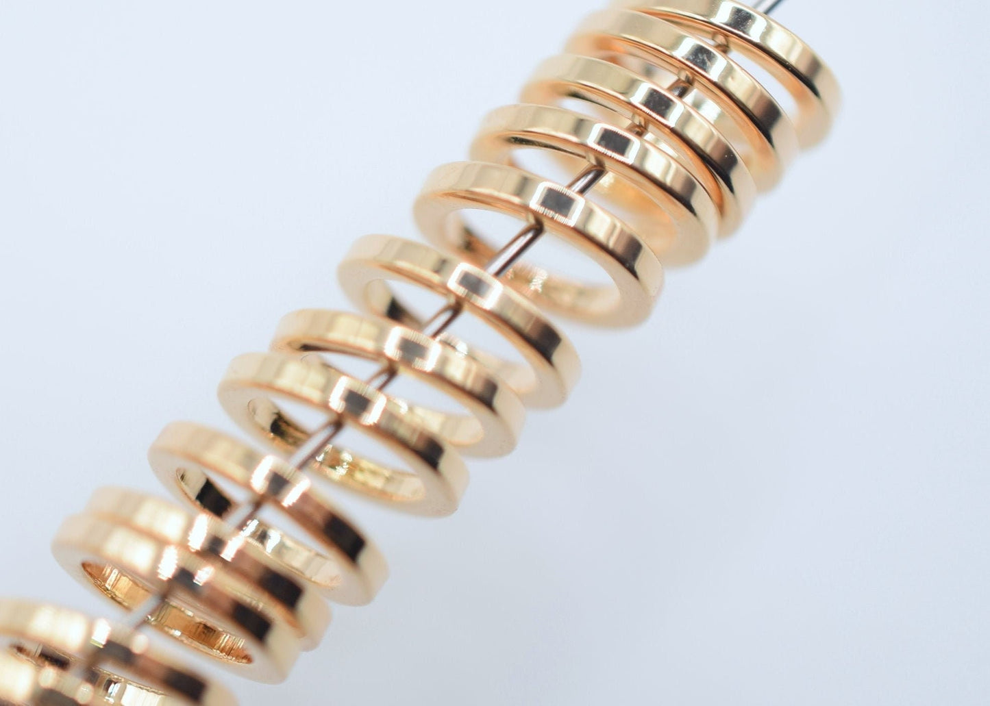 Closed Jump Rings Durable Gold Finish: Square Wire Findings, 8mm-12mm Sizes | Base, Tarnish Resistant | Jewelry Repair
