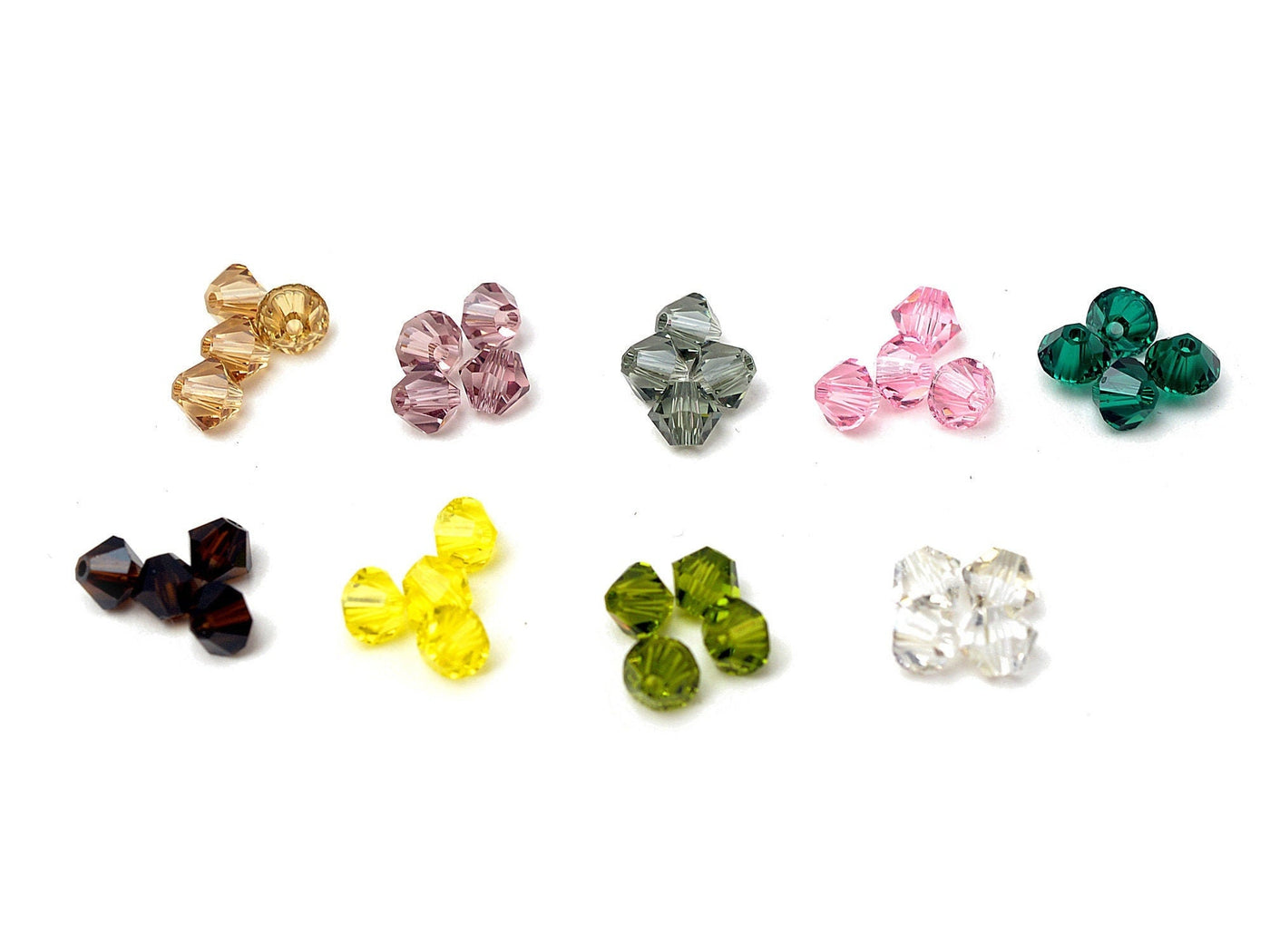 Swarovski Bicone 4mm/5mm/6mm/8mm Faceted Beads for Jewelry, Decoration, Chandelier Genuine Fully Drilled jewelry making su...