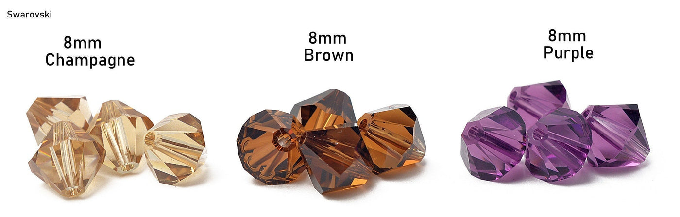 Swarovski Bicone 4mm/5mm/6mm/8mm Faceted Beads for Jewelry, Decoration, Chandelier Genuine Fully Drilled jewelry making su...