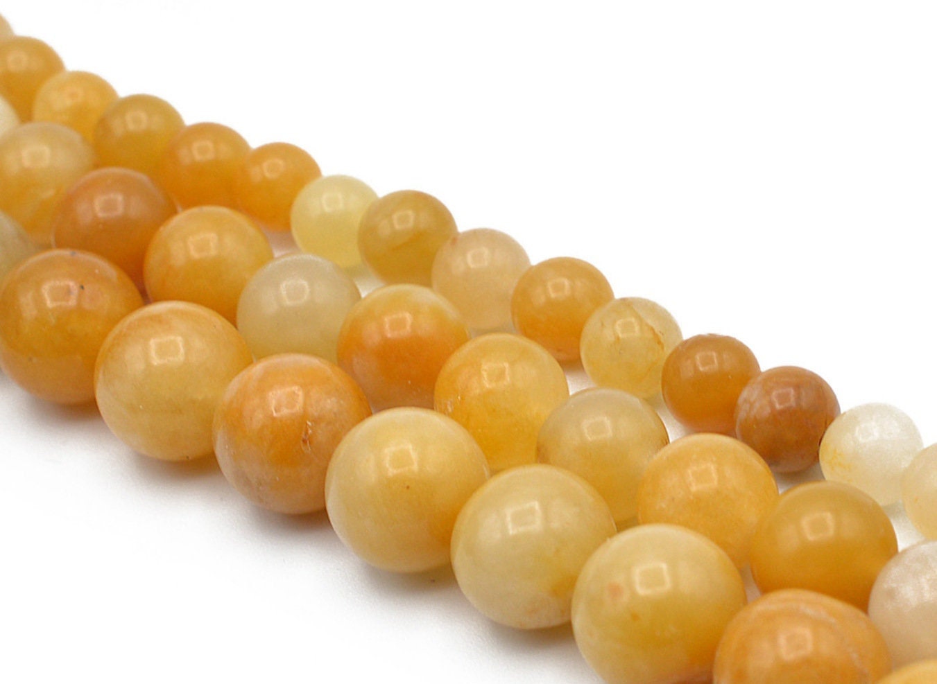 Topaz Stone Beads Natural Gemstone 15" strand Round from 6mm to 12mm Jewelry jewelry making supplies