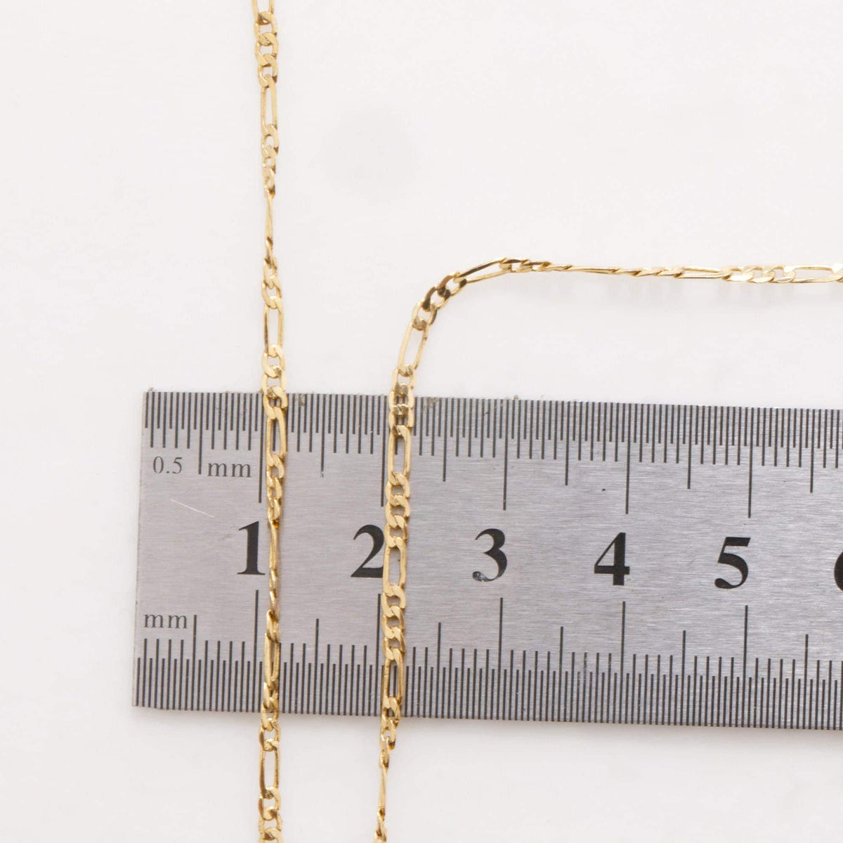 Figaro Gold Plated chain 18k 2mm/3mm/3.8mm/5mm sold by foot  gfc037a /gfc106/ gfc112/gfc116  figaro cuban link chain makin...