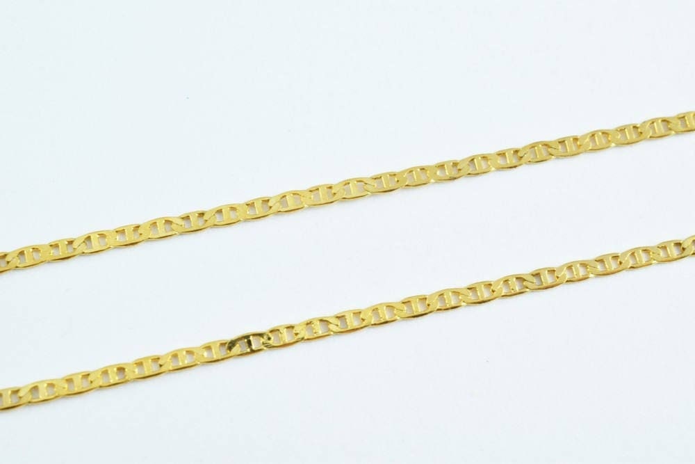 18K Gold Filled Alternative Anchor Chain: Tarnish-Resistant Jewelry Making Chain (1.5mm Width, , 19.5")
