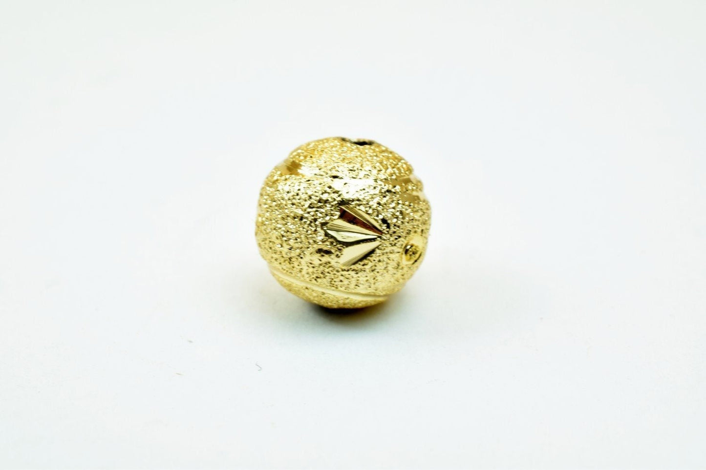 10mm Gold Filled Alternative Stardust Diamond Cut Beads: Round Ball Design - 18K Gold , Tarnish Resistant, Jewelry Supplies