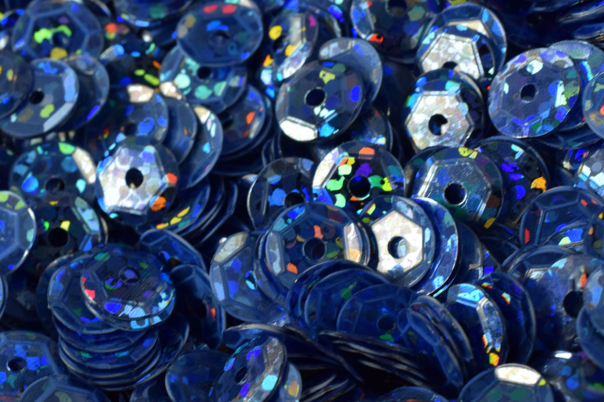 3/4/6mm Light Blue Ocean Cup Iridescent Shiny Sequins Sheen Round Sequins/Loose Paillettes,Wholesale Sequins,Shimmering Se...