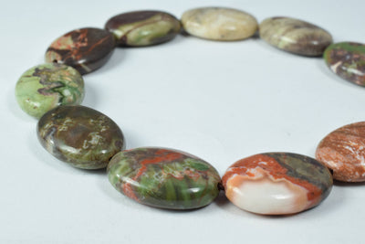 16x23mm Oval Rainbow Jasper Gemstone Beads, Jewelry Beading,Jewelry Design,rainbow jasper,Jasper,beads,raw stone,stone bea...