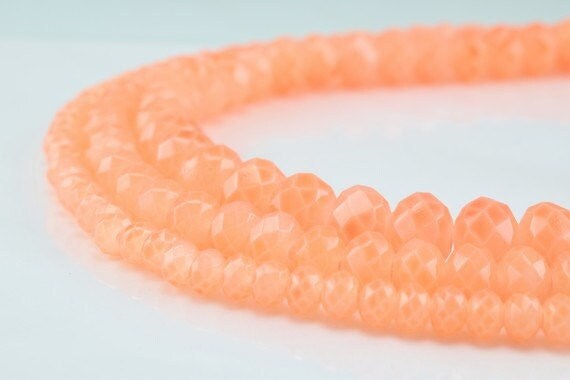 Glass Donut Rondelle Faceted Beads for Jewelry, Decoration, Chandelier 3x4mm, 4x6mm and 6x8mm. 3 Sizes Group 60 PCs each I...