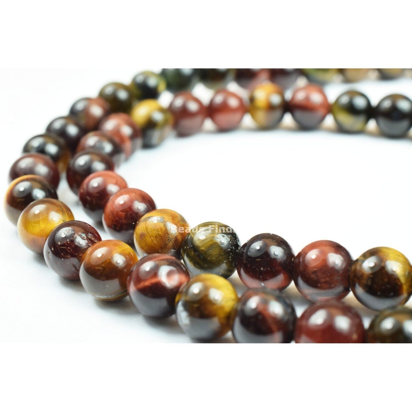 Mixed Color Tiger Eye Gemstone Round Beads 6mm Natural Stones Beads natural healing stone chakra stones for Jewelry Making...